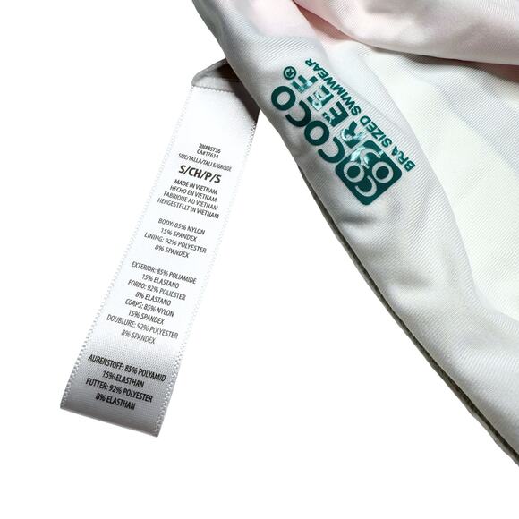 Coco Reef Island Flora Shirred High Waist Floral Bikini Bottoms Small Tropical - Picture 4 of 10